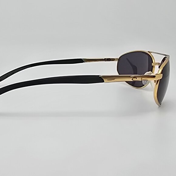 Costa Gold Frame Aviator Sunglasses with Dark Gray Lenses Costa Grand Catalina XL (59-15) with Gold Mirror lenses and  main image 2